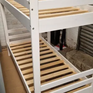Argos homeJosie shorty wooden bed frame - white with 2 new mattresses - Image 2