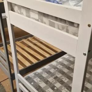 Argos homeJosie shorty wooden bed frame - white with 2 new mattresses - Image 4