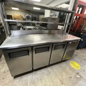 3-door bench fridge for commercial kitchen - Image 2