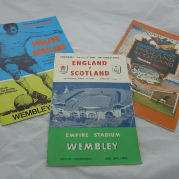 3 x England v Scotland Football Programmes 1957, 1969 & 1981