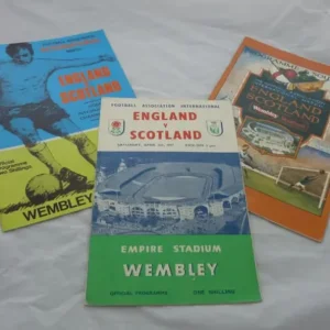 3 x England v Scotland Football Programmes 1957, 1969 & 1981