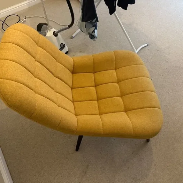 Mustard yellow accent chair