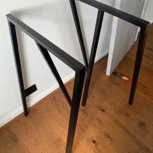 High table legs - Hay Loop Stand frame, 2 pcs, black