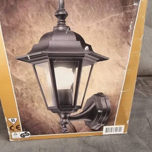 Black Outdoor Wall Light – Up & Down Projection