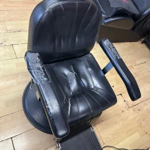 Barber chairs with cover replacements needed