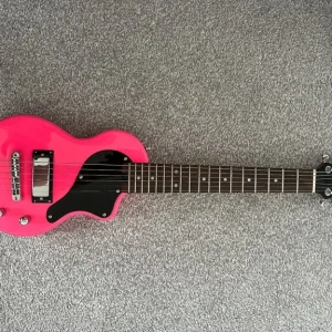 Blackstar Carry-On ST Travel Electric Guitar in Neon Pink with padded case - Image 2