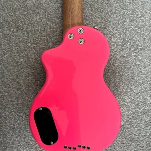Blackstar Carry-On ST Travel Electric Guitar in Neon Pink with padded case - Image 5