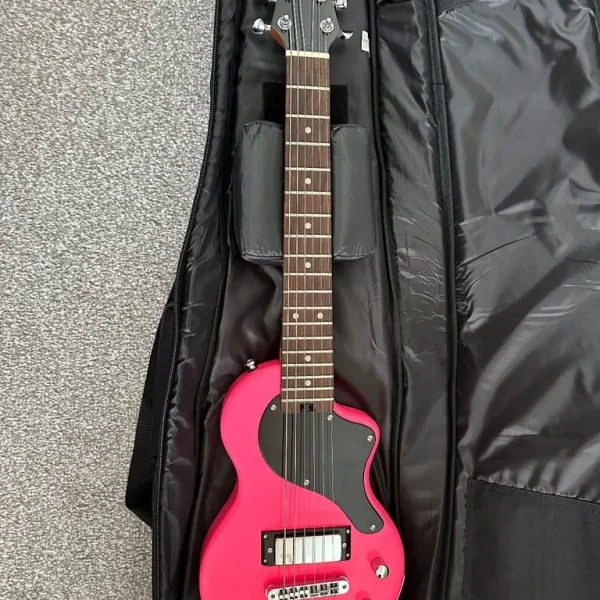 Blackstar Carry-On ST Travel Electric Guitar in Neon Pink with padded case