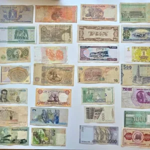 World Collection of Genuine Currencies and Banknotes – 28 Pieces - Image 6