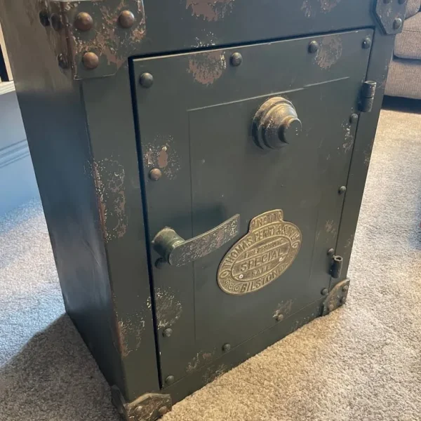 Prop safe man cave bar office replica vintage vault storage