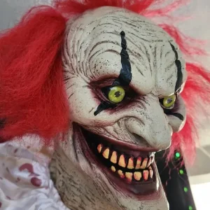 7ft Creepy Towering Clown Halloween Animatronic - Image 4