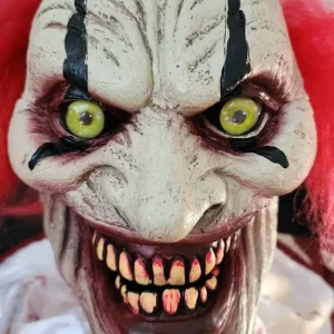 7ft Creepy Towering Clown Halloween Animatronic - Image 6