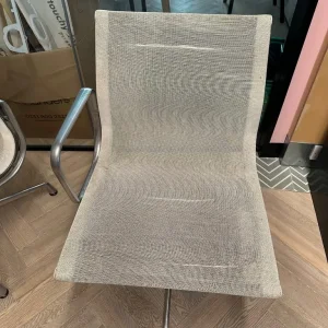 Eames Vitra EA 107 Aluminium White Chairs - Image 2
