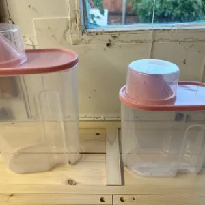 Wooden hamster cage with shelf and wheels - Image 3