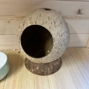 Wooden hamster cage with shelf and wheels - Image 6