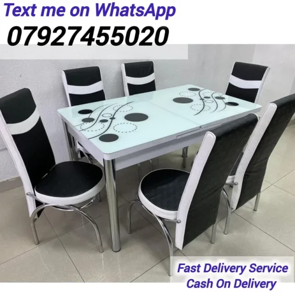 Dining table and 6 chairs