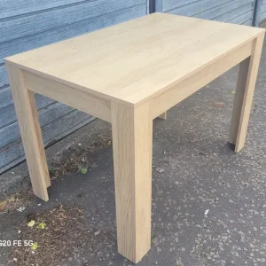 Modern beech effect dining table - Image 2