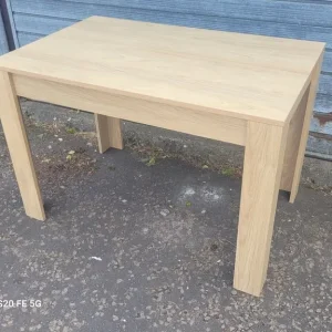 Modern beech effect dining table - Image 3