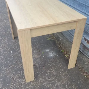 Modern beech effect dining table - Image 4