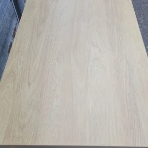 Modern beech effect dining table - Image 5