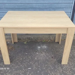 Modern beech effect dining table
