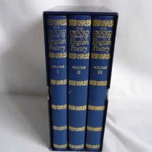 Oxford Library of English Poetry 3 Book Box Set 1988 BCA