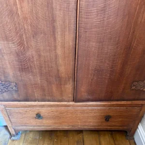 Antique oak wardrobe - Image 3