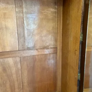 Antique oak wardrobe - Image 7