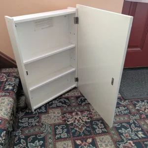 Bathroom wall cabinet with mirror door