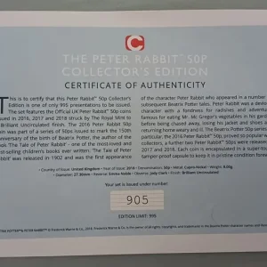 Peter Rabbit 50p Collectors Edition set - Image 5