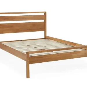 Scandi Mid Century Mid Oak Wooden King Size Bed Frame MS.62 - Image 2