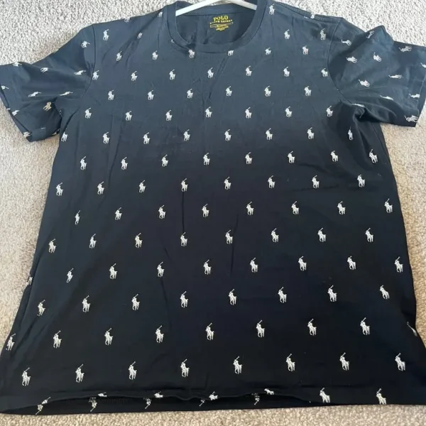 Ralph Lauren Polo Men's T-Shirt Size M Full Logo Print