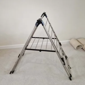 2-Level Gullwing Drying Rack with High Hanging Rail and Shoe Hangers - Image 4
