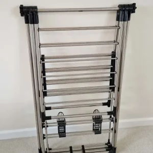 2-Level Gullwing Drying Rack with High Hanging Rail and Shoe Hangers - Image 5