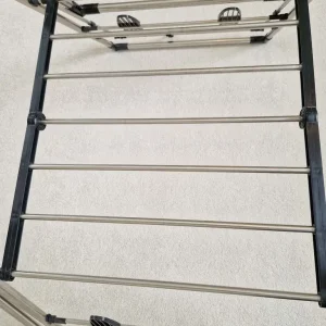 2-Level Gullwing Drying Rack with High Hanging Rail and Shoe Hangers - Image 6