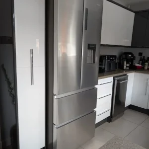 Haier freestanding fridge freezer with water dispenser