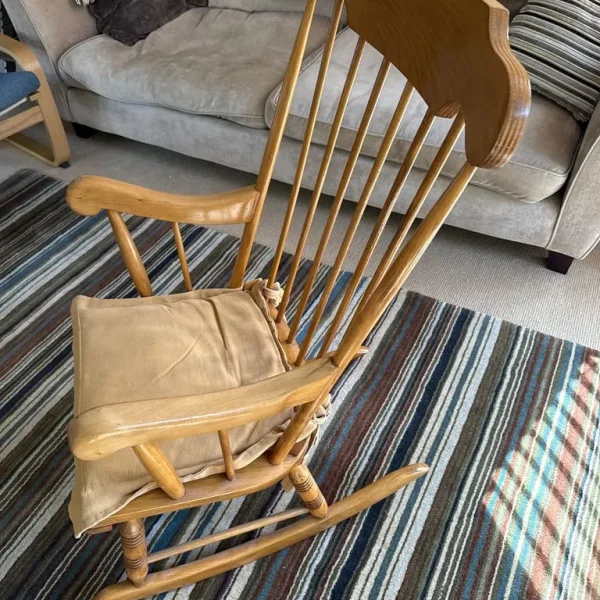 Wooden rocking chair