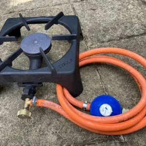 Single ring gas burner (Fornello Mod. Q.P. Art. 03010)