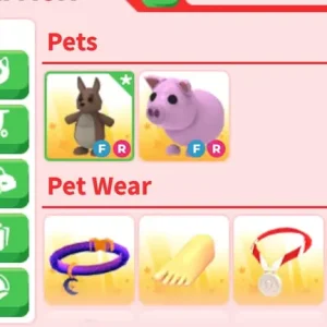 Roblox kangaroo and pig figures