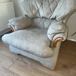 Living Room Set – Sofa and Armchair – Comfy, Clean, Ready to Move