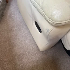 Leather 2 seater sofa - Image 3
