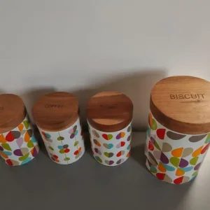 Tea, Coffee, Sugar & Biscuit Canisters - Image 2