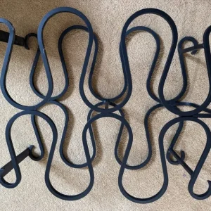 Black iron wine rack - Image 2