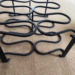 Black iron wine rack - Image 3