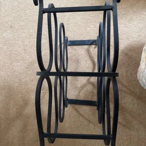 Black iron wine rack - Image 4
