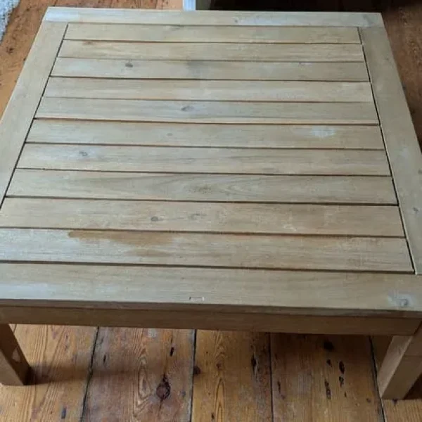 Coffee table wooden indoor/outdoor