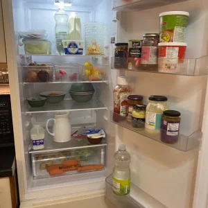 Tall cream fridge freezer - Image 3