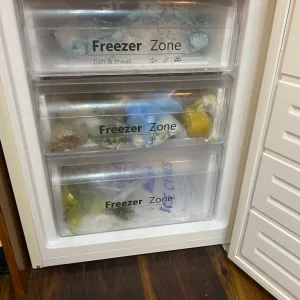 Tall cream fridge freezer - Image 4