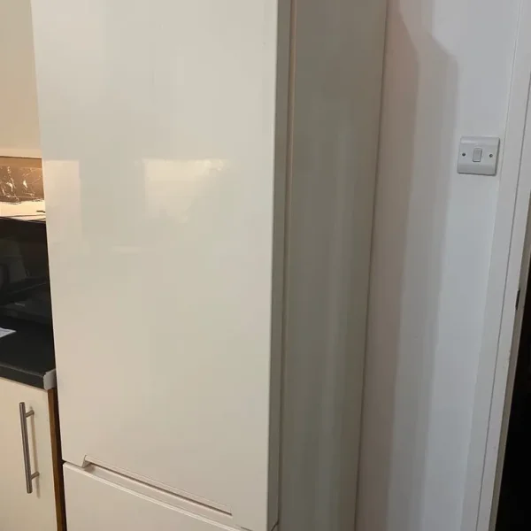 Tall cream fridge freezer