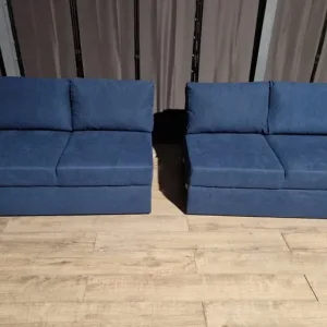 Blue Fabric 4-Seater Sofa – Unused and Clean - Image 7